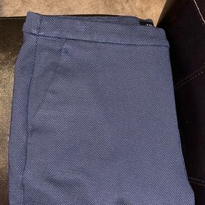 Women’s Liverpool brand pull on ankle dress pants. Navy blue & tiny white fleck